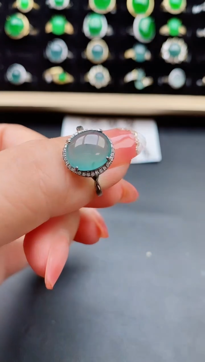 【闪购商品】翡翠戒指银S925镶嵌121212