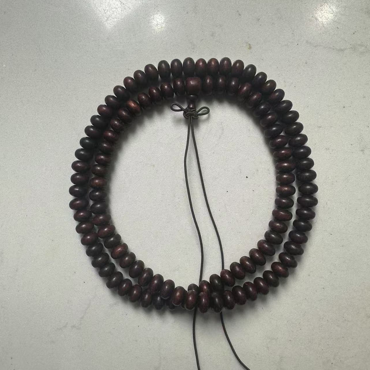 Q10 紫檀1.0cm算盘珠长串