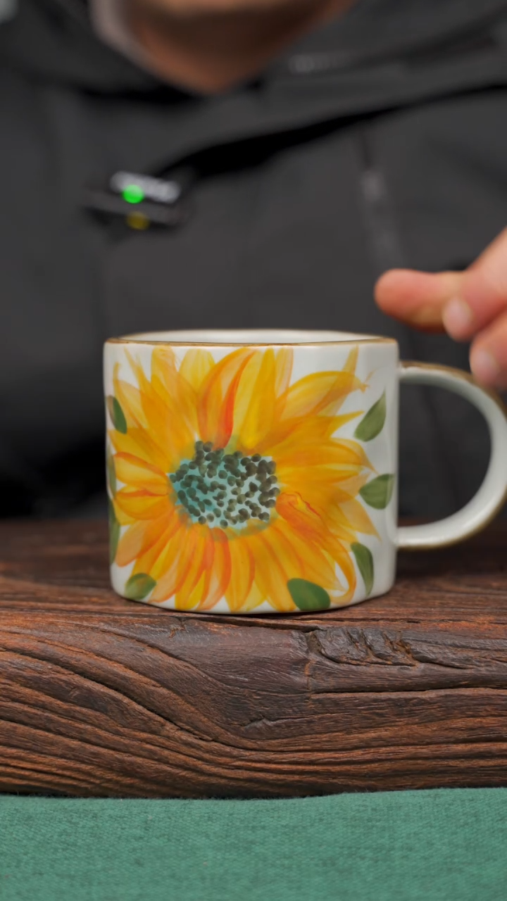 【闪购商品】瓷片68景德镇杯釉下手工手绘瓷器