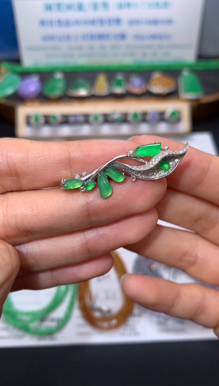 定制翡翠18K金镶嵌模式推广期48小时鉴赏期