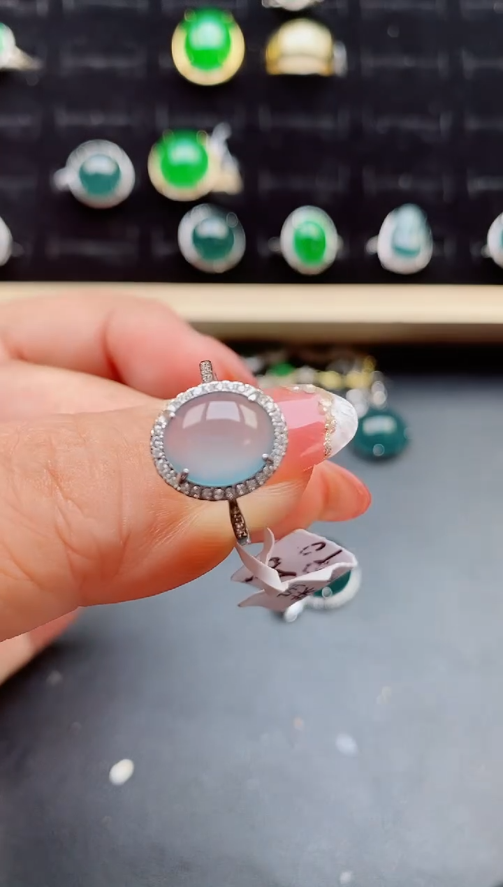 【闪购商品】翡翠戒指银S925镶嵌212121