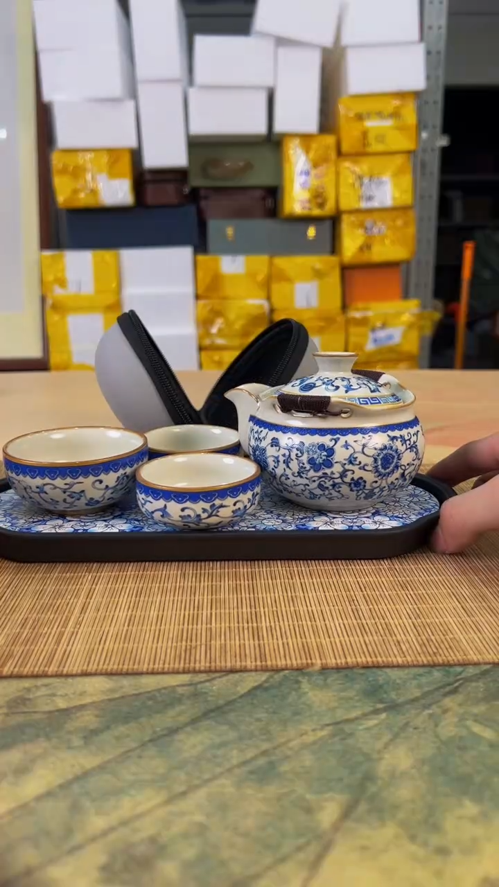 【闪购商品】快客旅行茶具陶瓷开播！