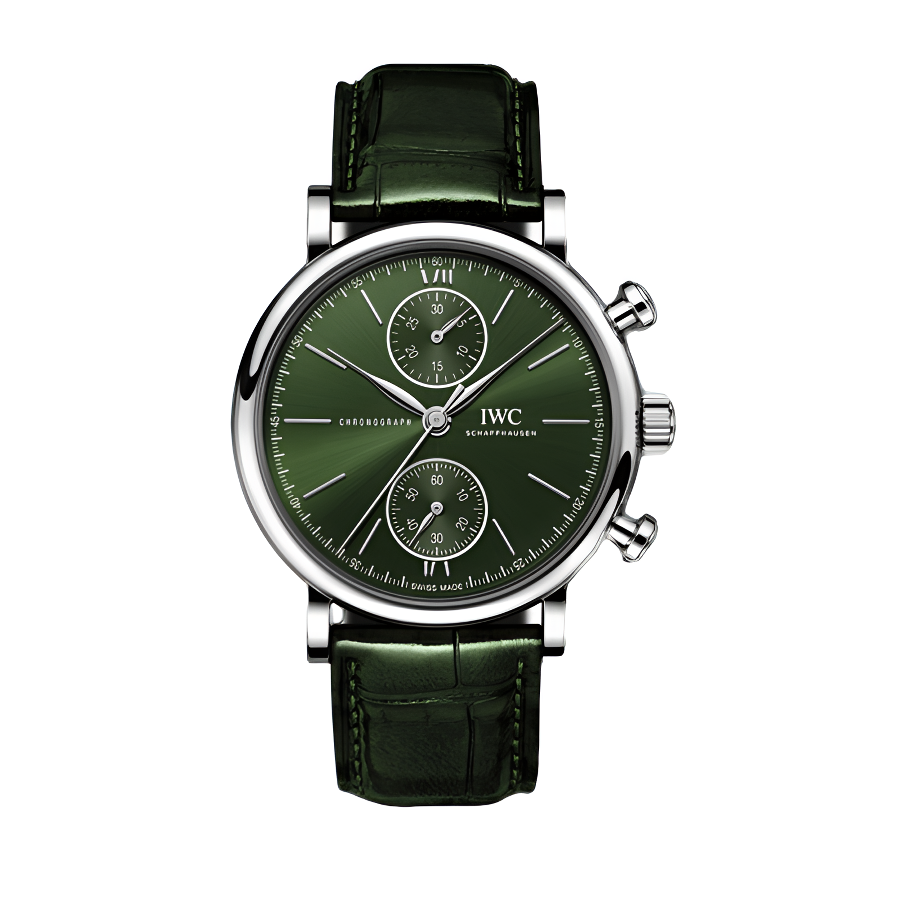 99新 IWC/万国 22年/柏涛菲诺计时绿盘/IW391405/39mm/机械男款表