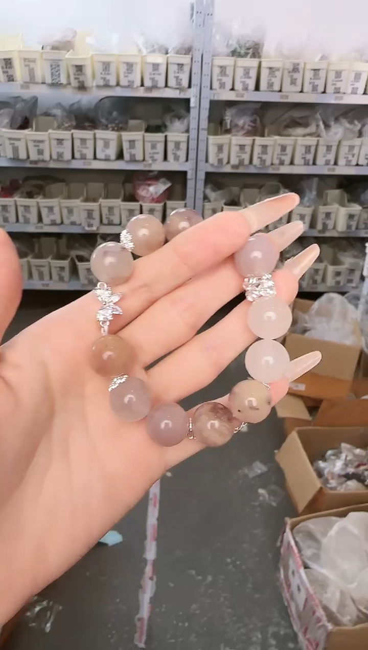 石英质玉（佘太翠）手链合金Y-F142151