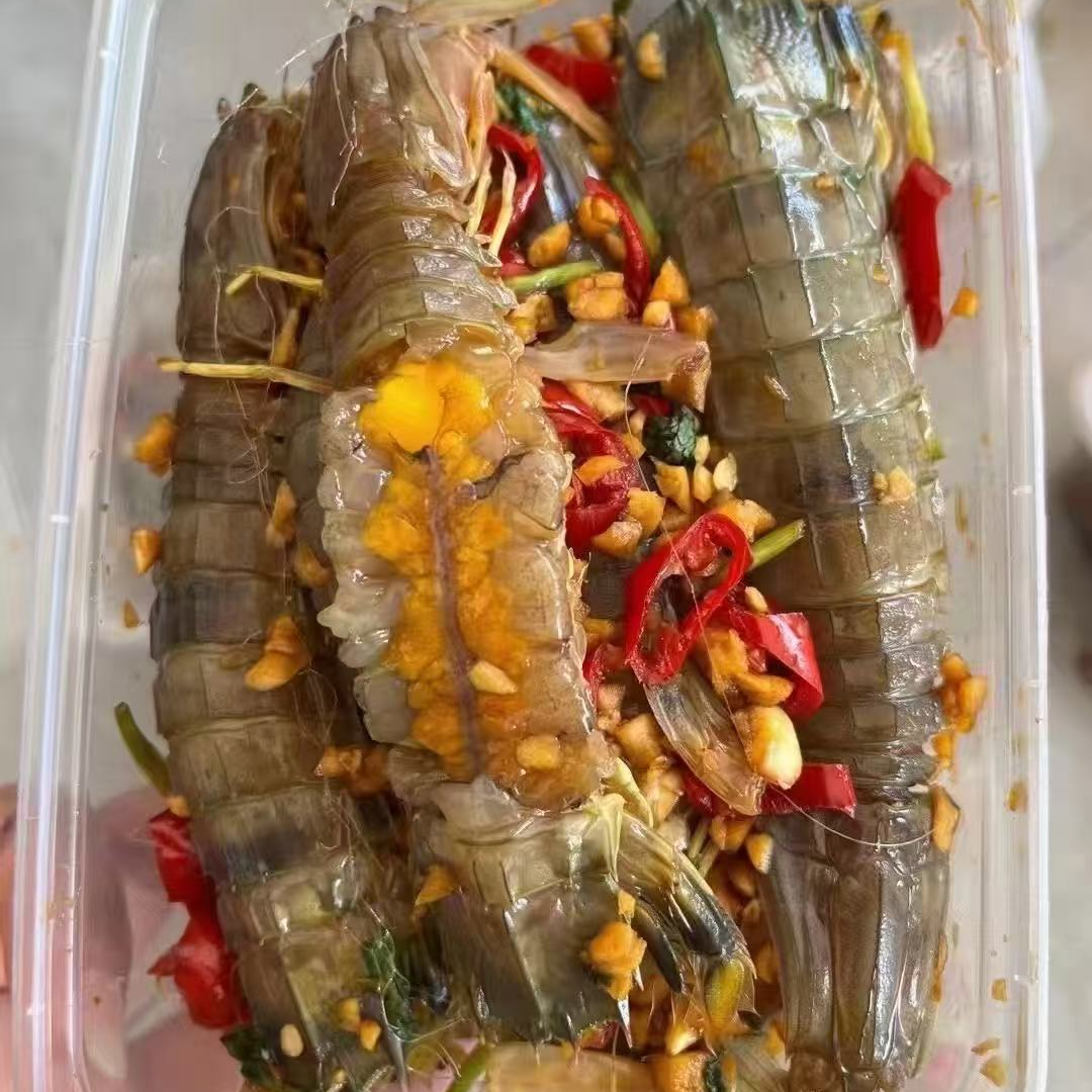 潮汕生腌皮皮虾 1300克两桶 五星级饭店专供 顺丰特快包邮送到家 