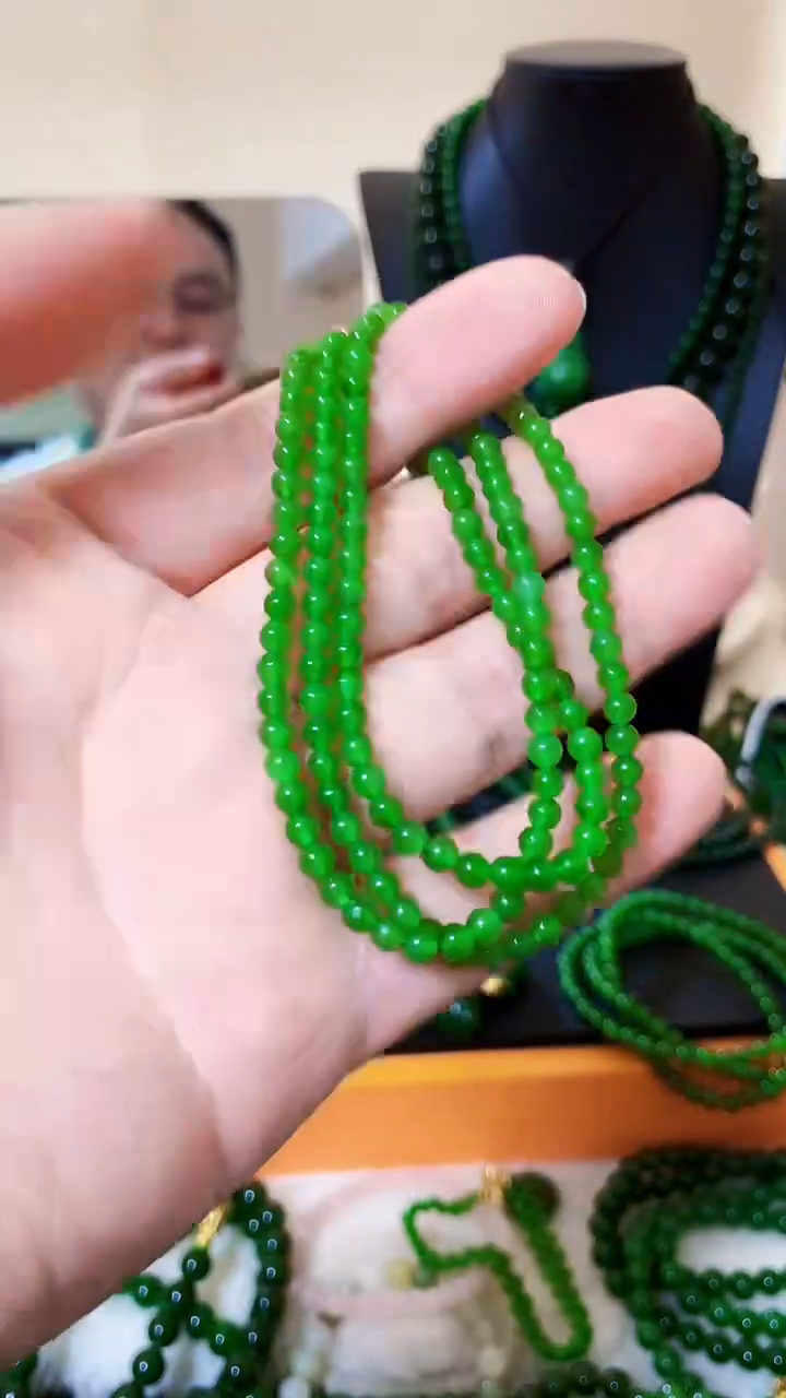 和田玉（碧玉）未镶嵌项链4