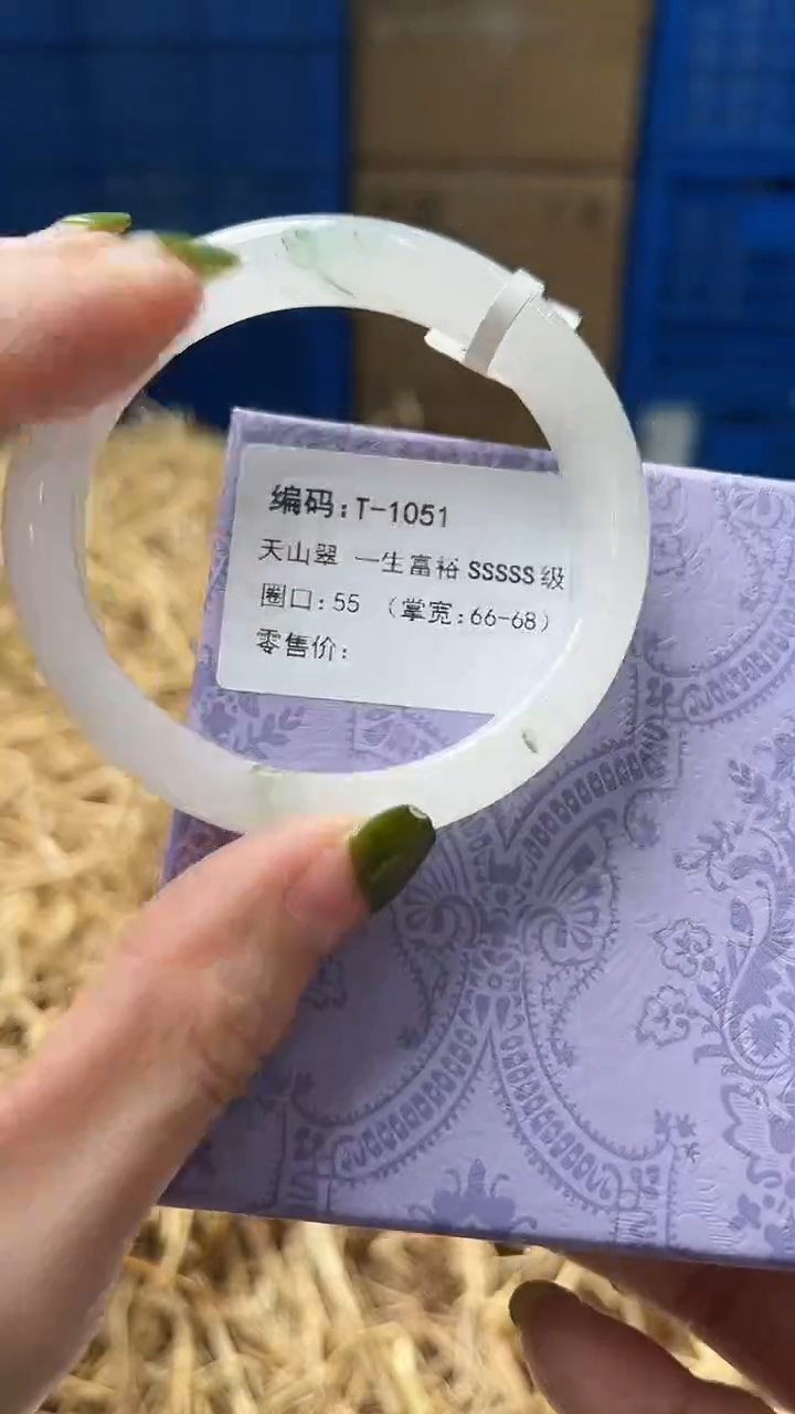 未镶嵌手镯石英质玉T1051