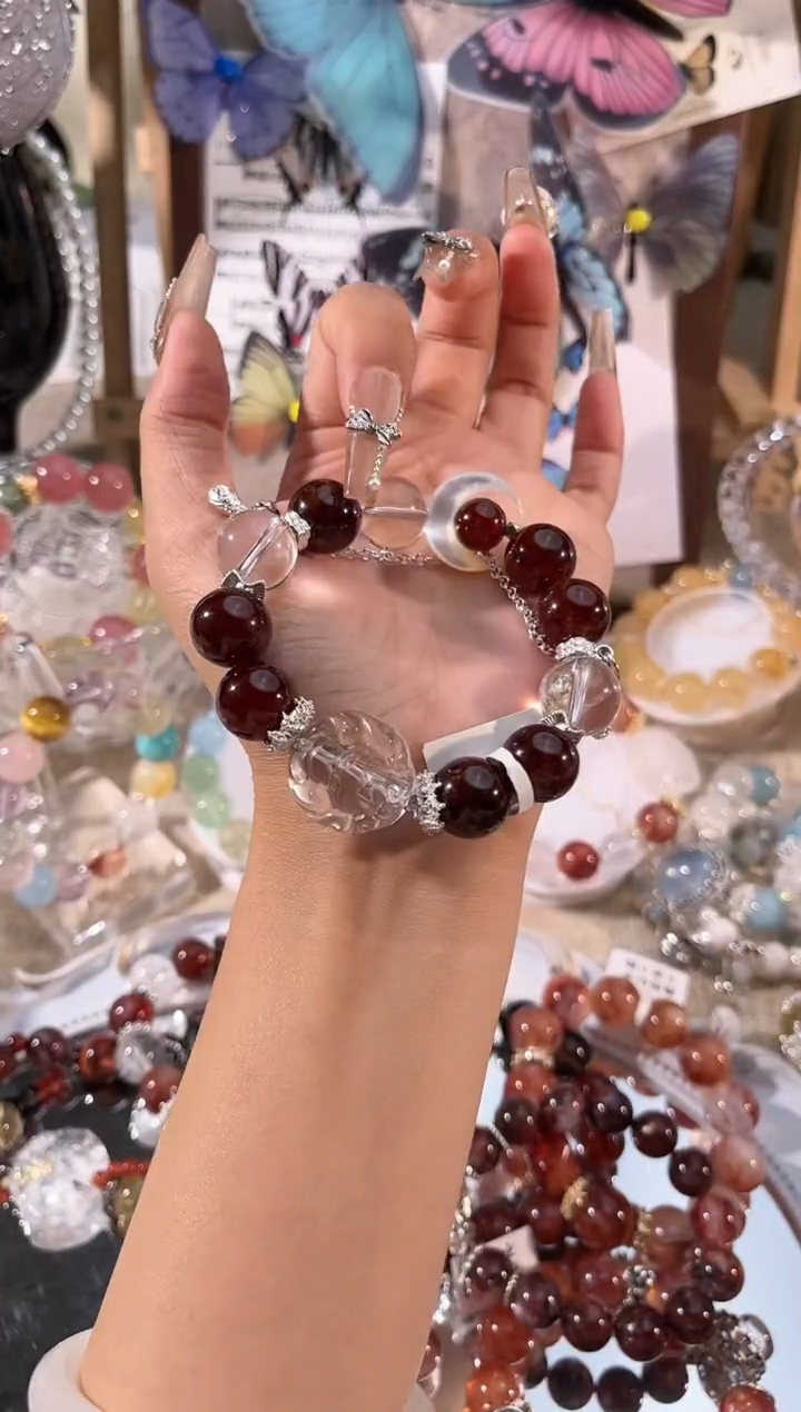 【闪购商品】水晶手链未镶嵌多样性发货颜色微差发其一