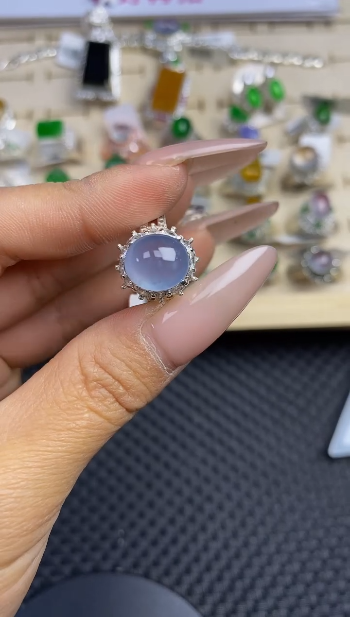 【闪购商品】定制翡翠未镶嵌天然翡翠蛋面120