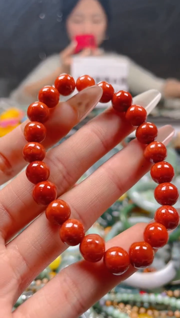 【闪购商品】翡翠颈饰未镶嵌7-8MM/P/翡翠A货一图一物
