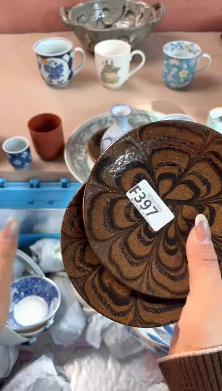 瓷片小*桔瓷器瓷器F397