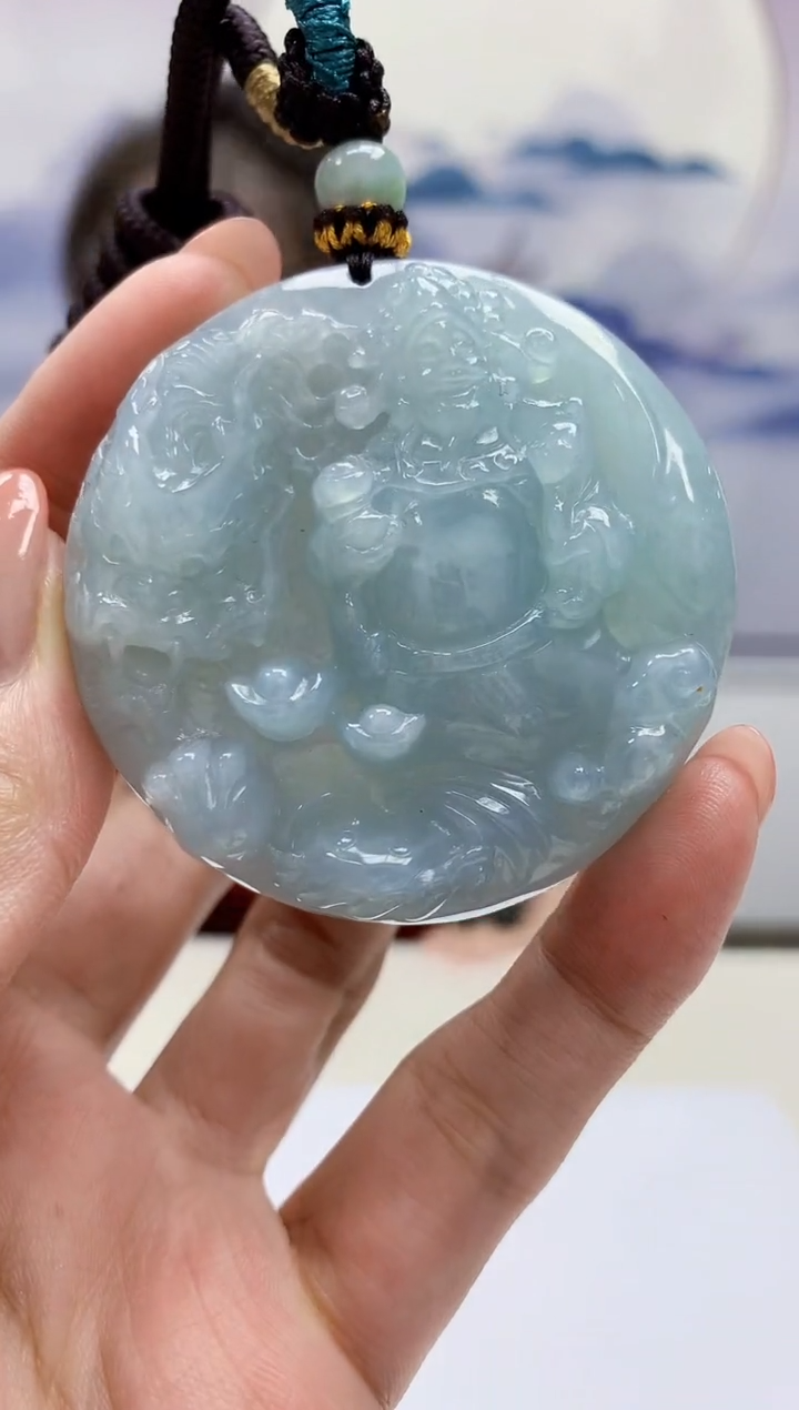 定制翡翠未镶嵌4902MM-毛货挂件21