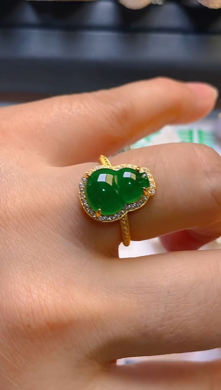 【闪购商品】翡翠耳饰银S925镶嵌天然A货翡翠1