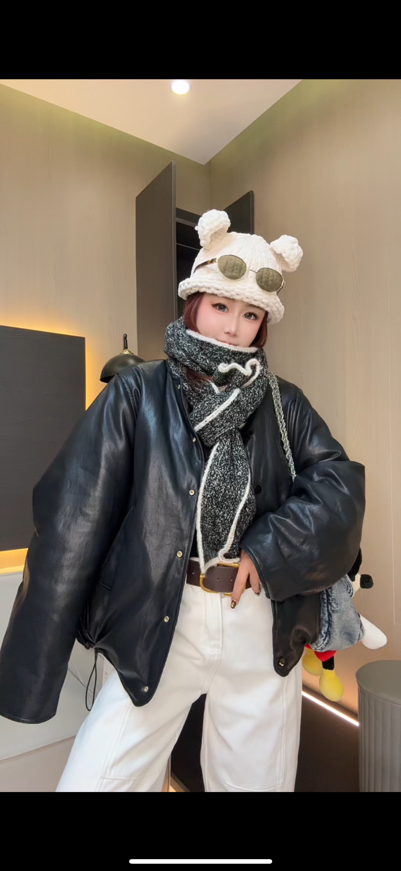 「彤彤」正反面两穿欧货皮羽绒服282830