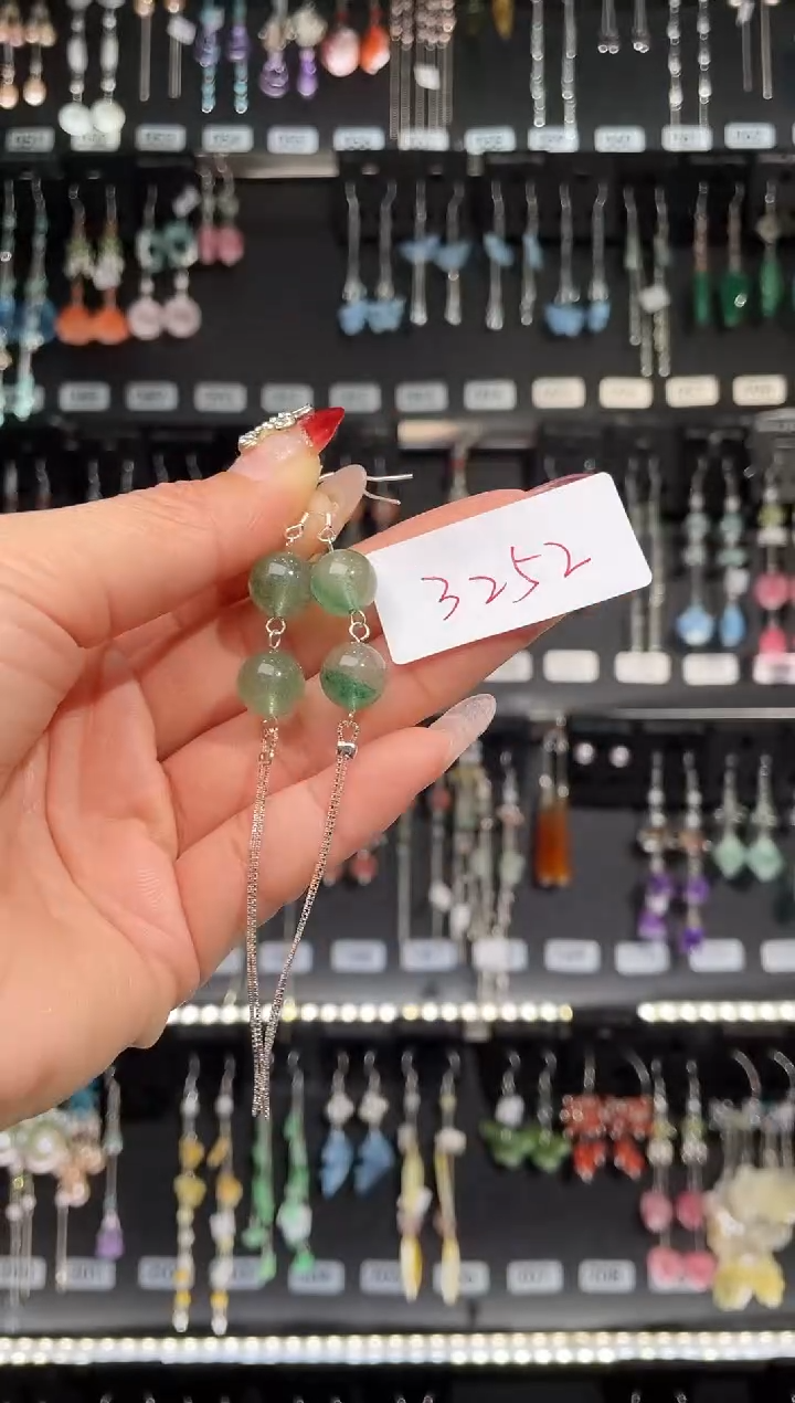 【闪购商品】紫晶耳饰银S925镶嵌喜欢拍