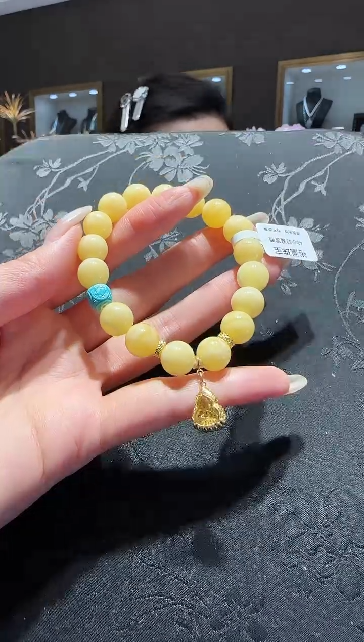 【闪购商品】琥珀手串未镶嵌蜜蜡手串设计款