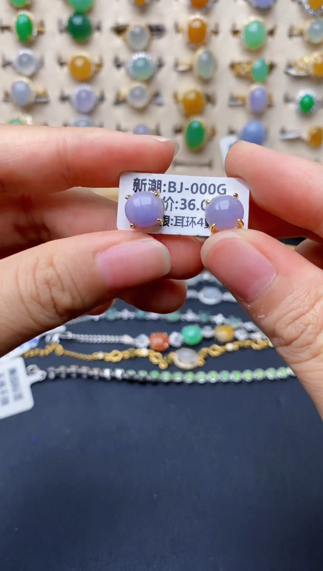 银S925镶嵌戒指翡翠8079