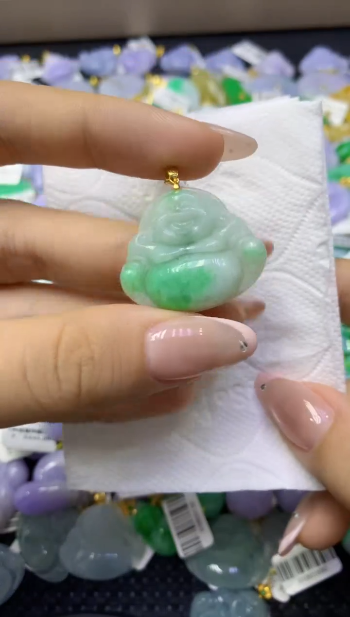 颈饰未镶嵌翡翠天然缅甸翡翠A货