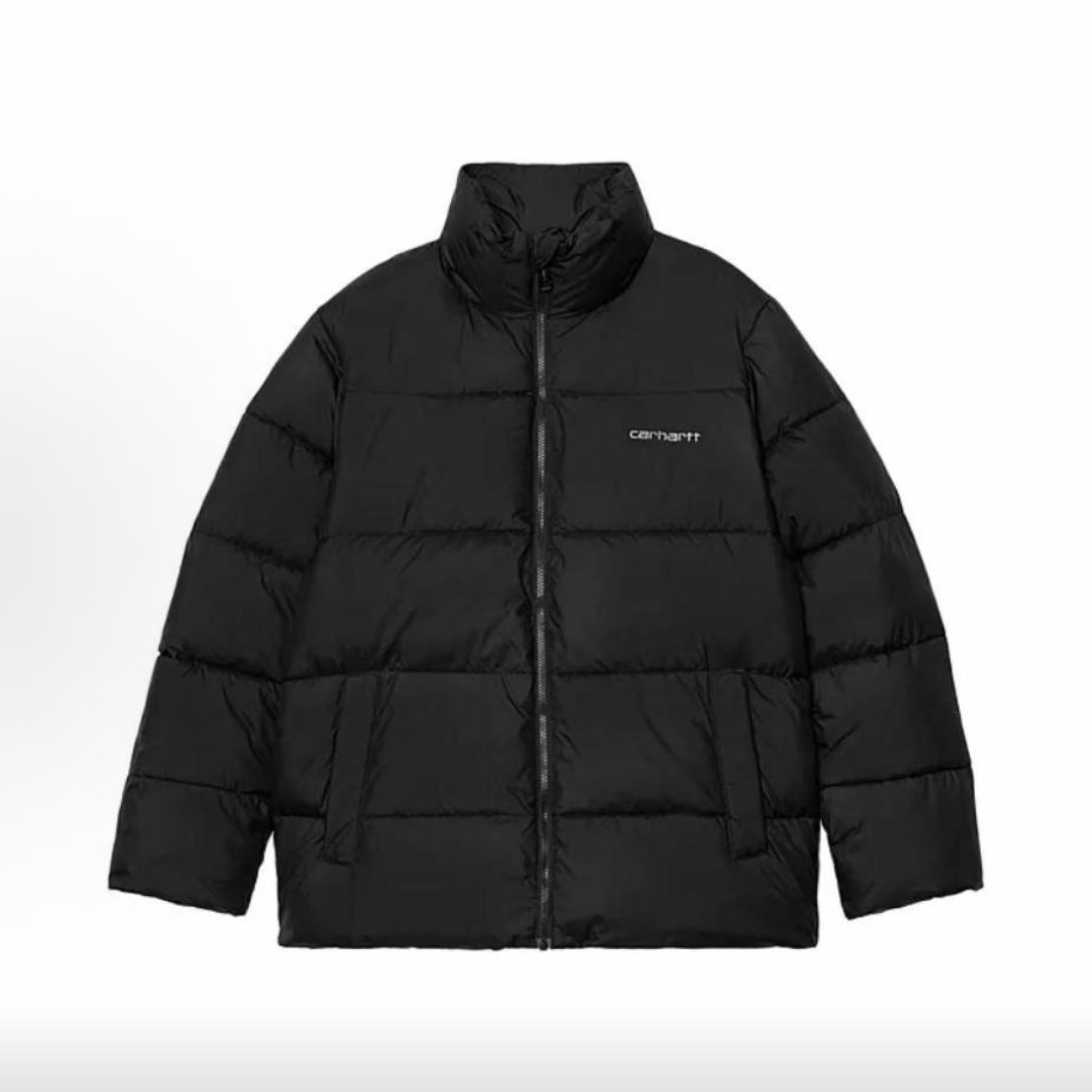肌肉牌 Jacket 可调节底部带拉链徽标立领长袖夹克