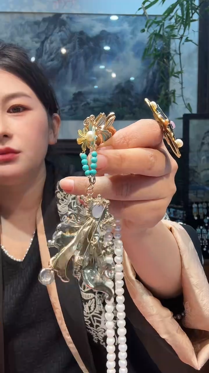 大理石铁合金非遗手工首饰