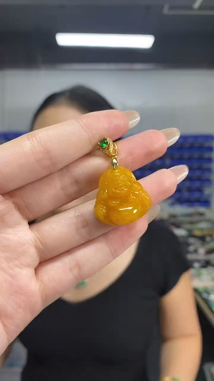 颈饰未镶嵌翡翠多样性发其一颜色微差