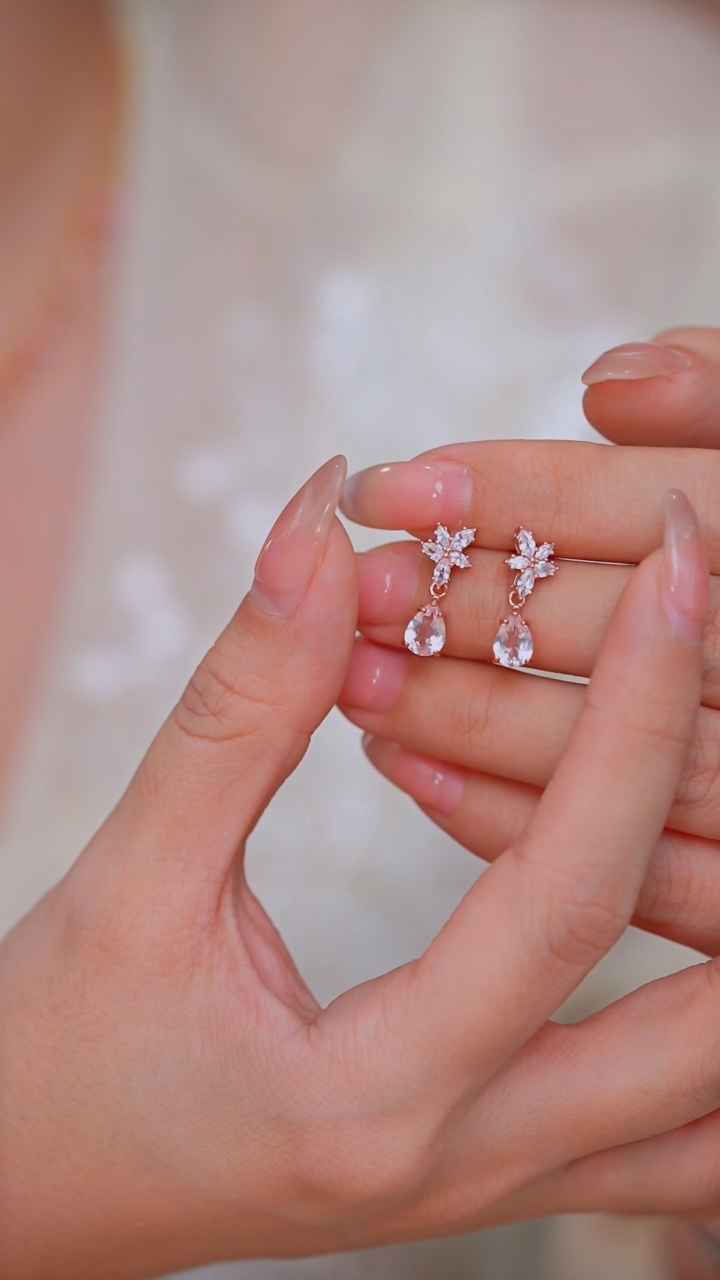 【玉峰珠宝丨安娜严选】摩根石耳饰S925银【W0756】多样性发一