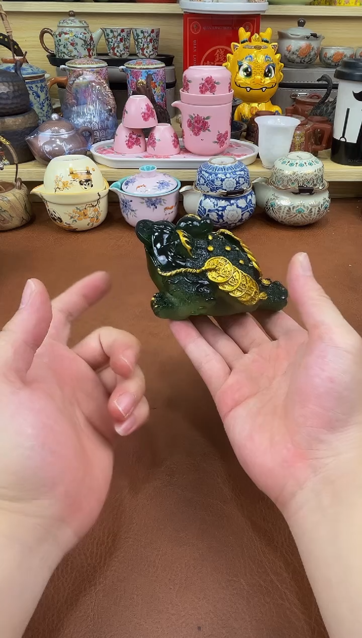 陶瓷茶具摆件旅行套组