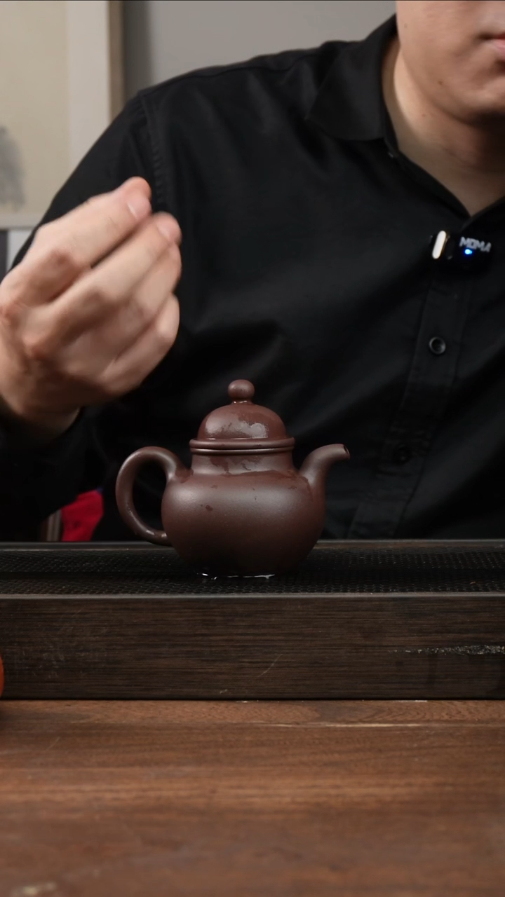 茶杯紫砂波**子紫泥掇球      200CC  