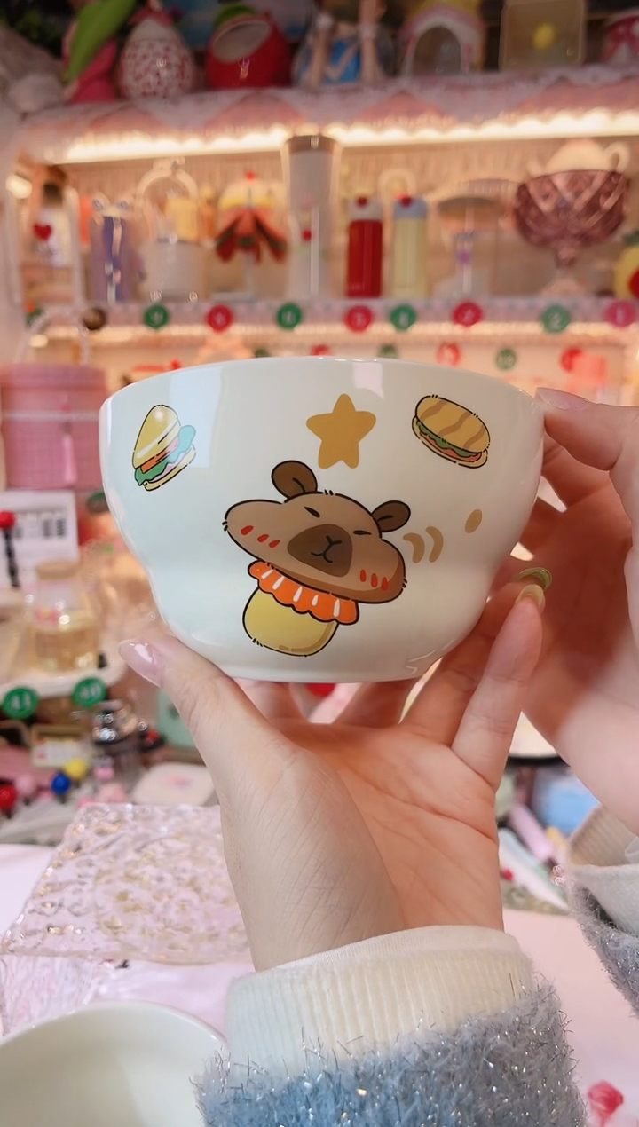 【闪购商品】摆件豚鼠甜筒碗品质好，发货快，放心拍