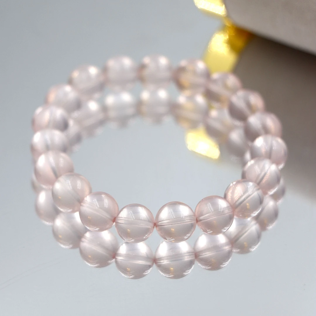 天然水晶高货粉晶手串多样性发一-A1753