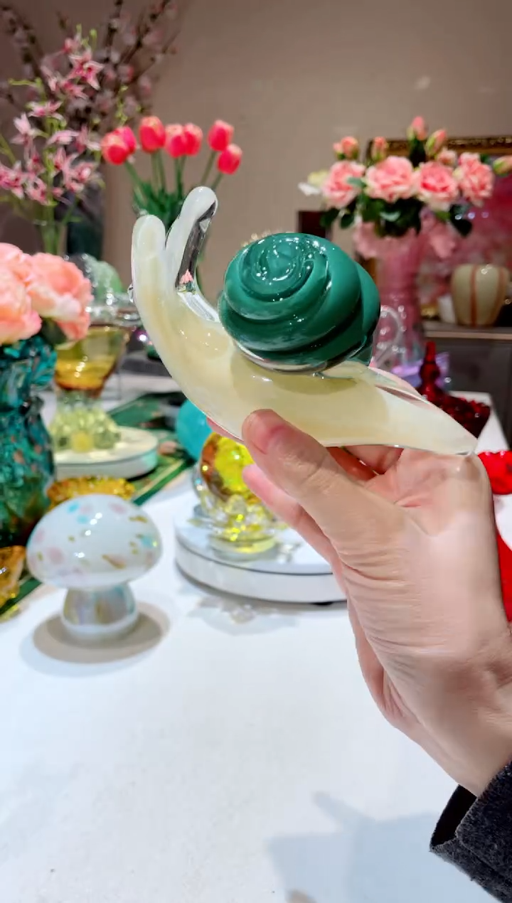 【闪购商品】琉璃手工艺品蜗牛一只