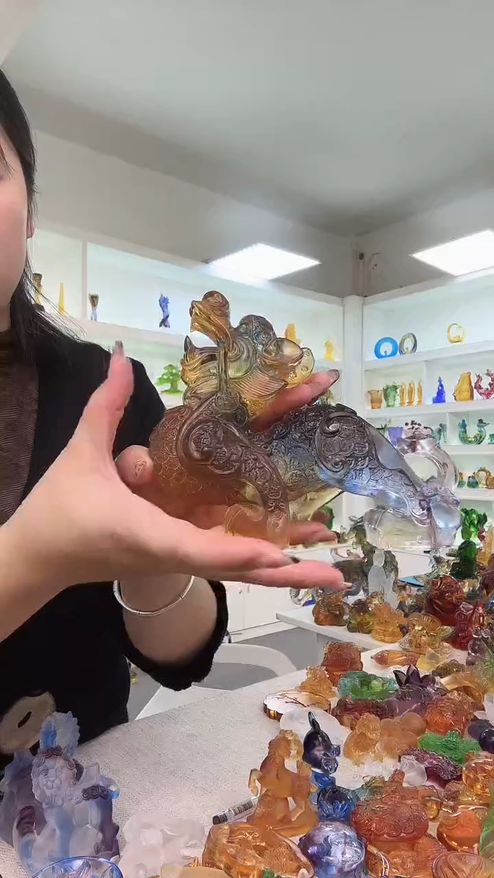 手工艺品琉璃金币貔貅