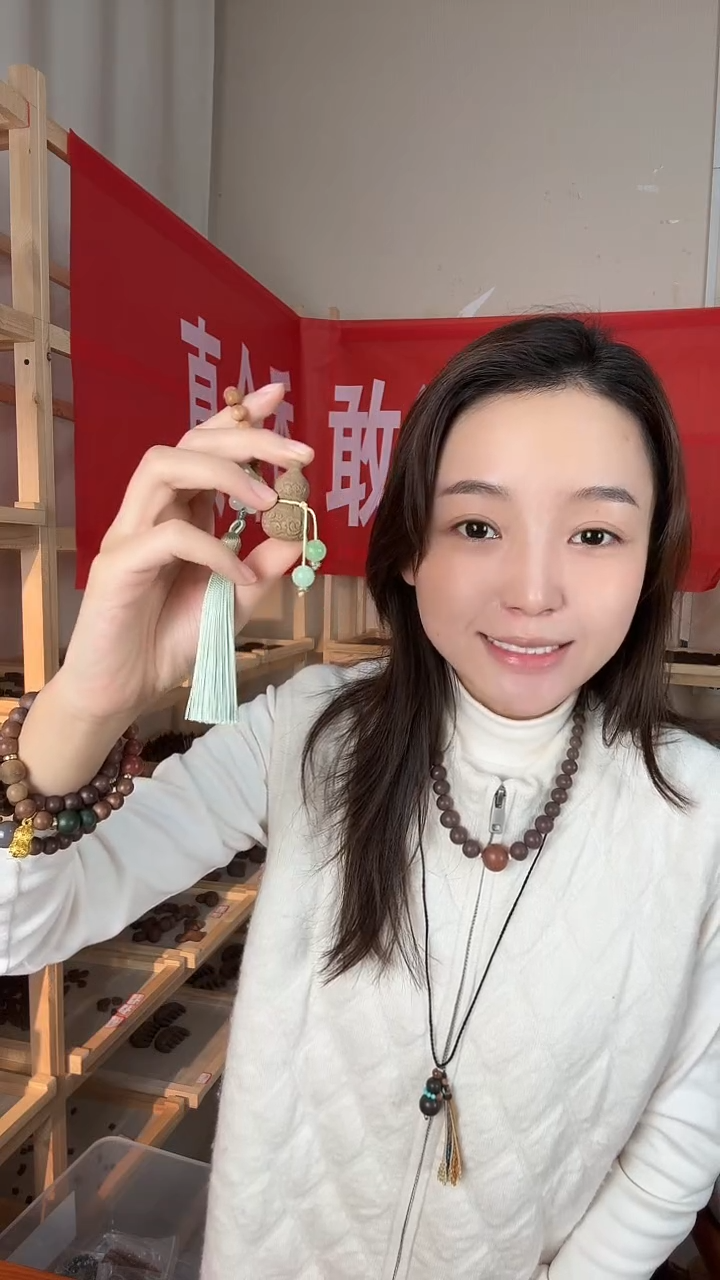 泥塑避疫立体小葫芦挂坠