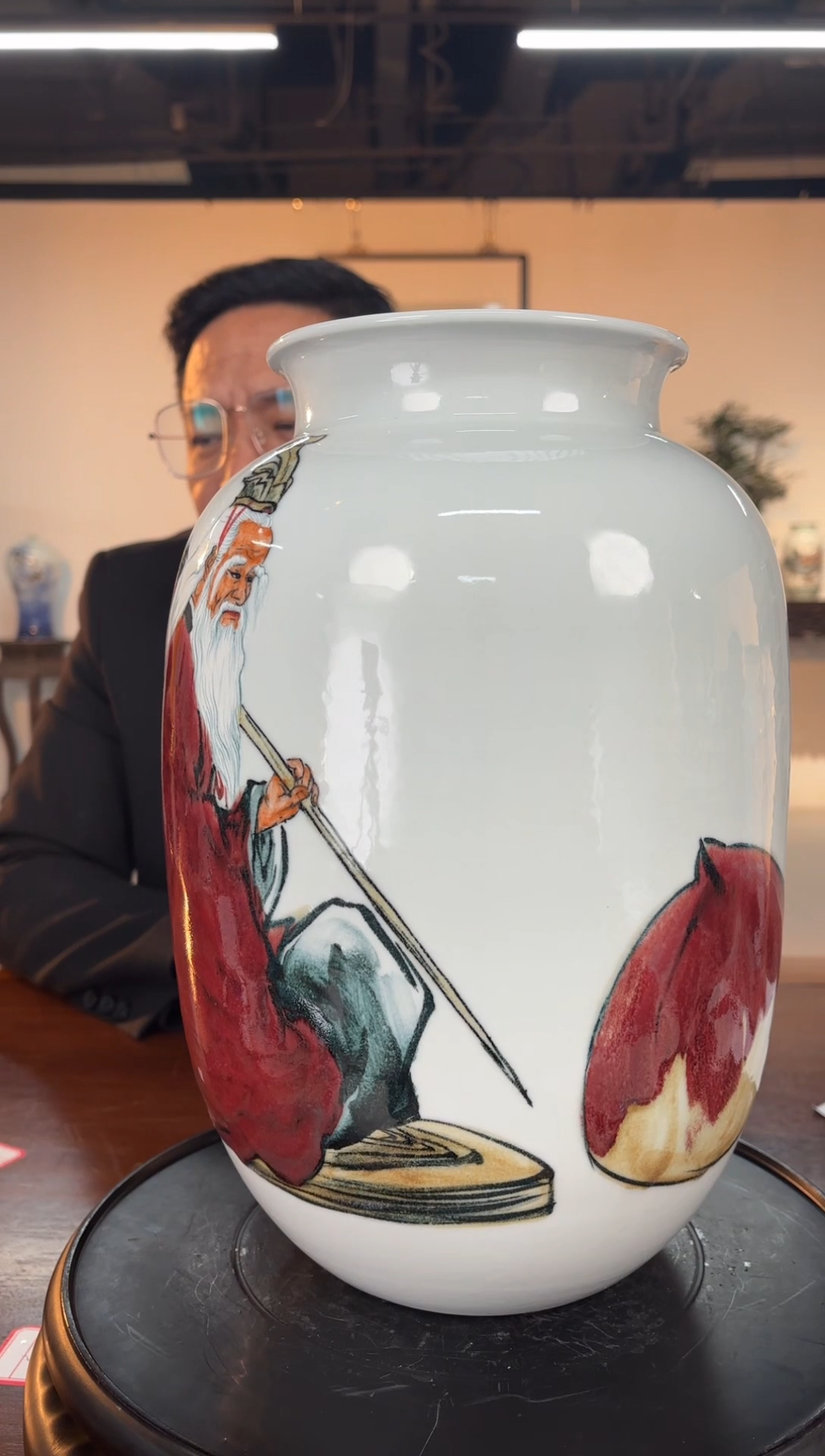 【闪购商品】瓶  C28【人间瓷画】《刘杨》