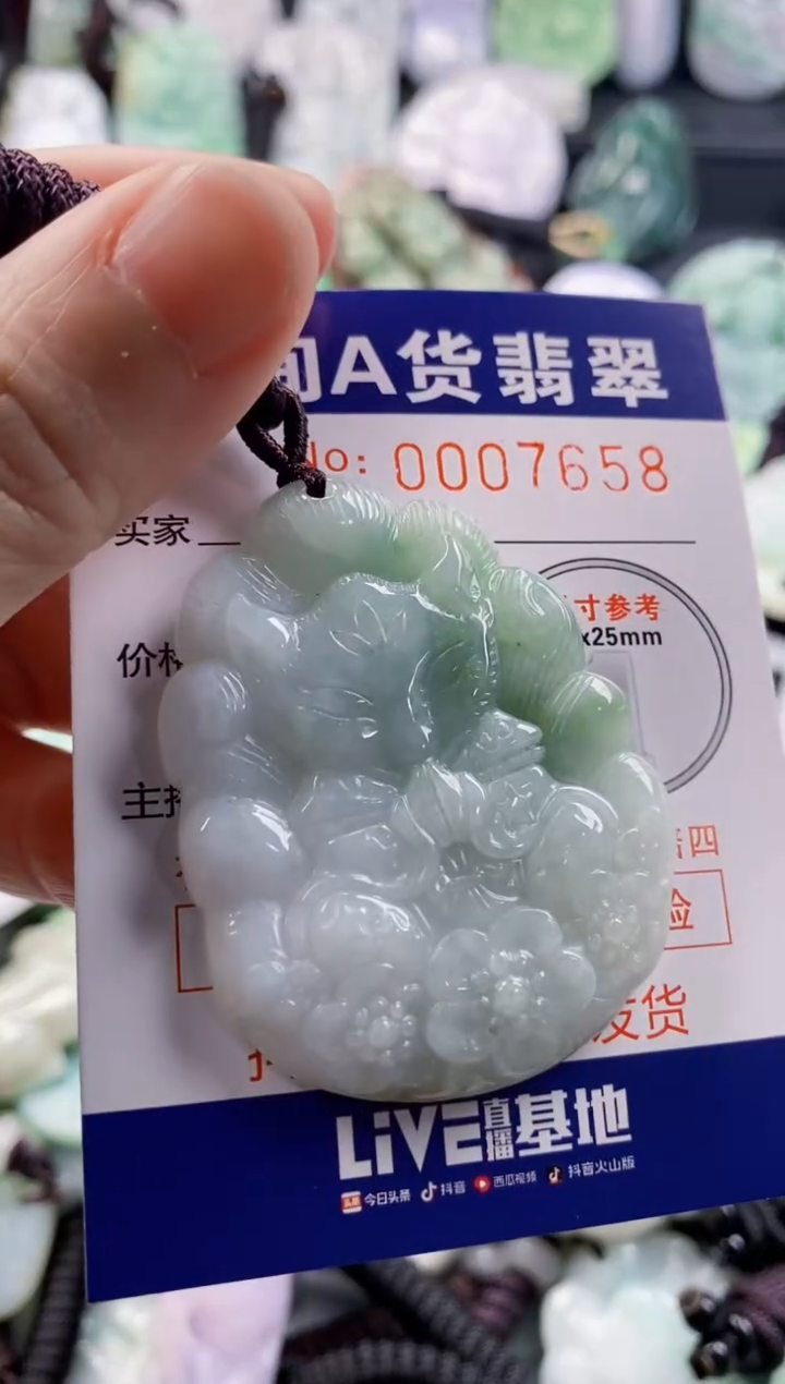 翡翠未镶嵌吊坠(不含链)1