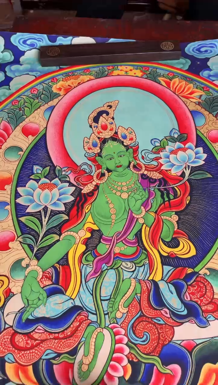 卷轴画手绘唐卡149