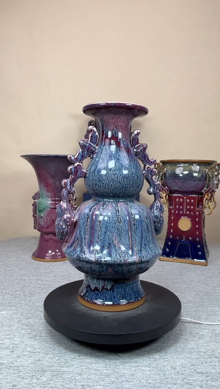 摆件陶神垕钧瓷收藏工艺品