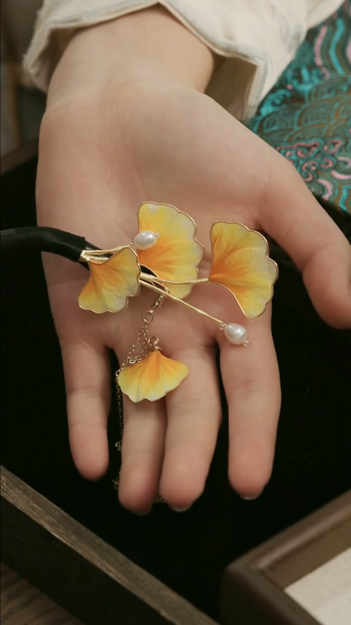 刺绣湘传礼纯手工发簪