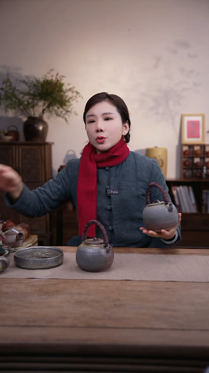 茶壶紫砂大号藤编提梁煮水壶