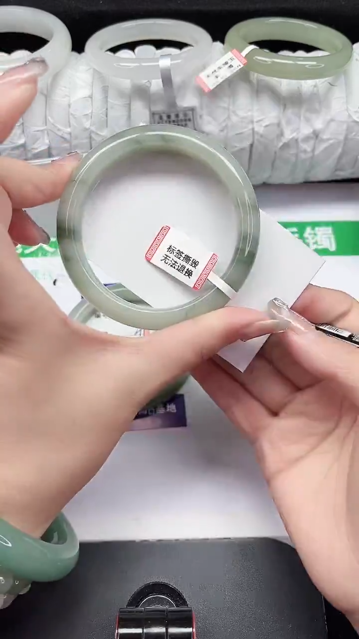 未镶嵌手镯石英质玉365-58/59