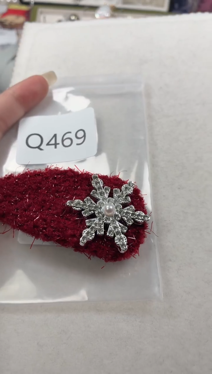 未镶嵌发夹淡水珍珠q469