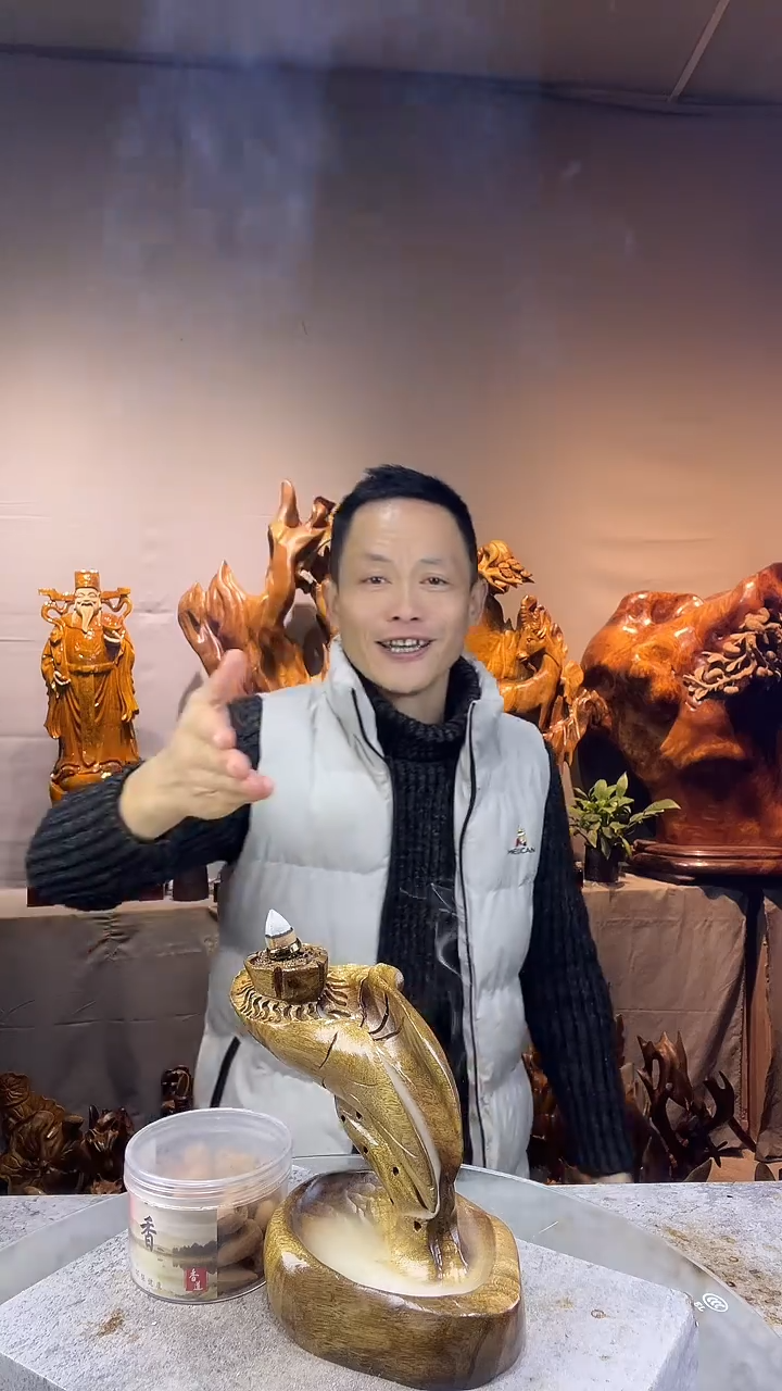 金丝楠福*合小叶桢楠随行摆件48