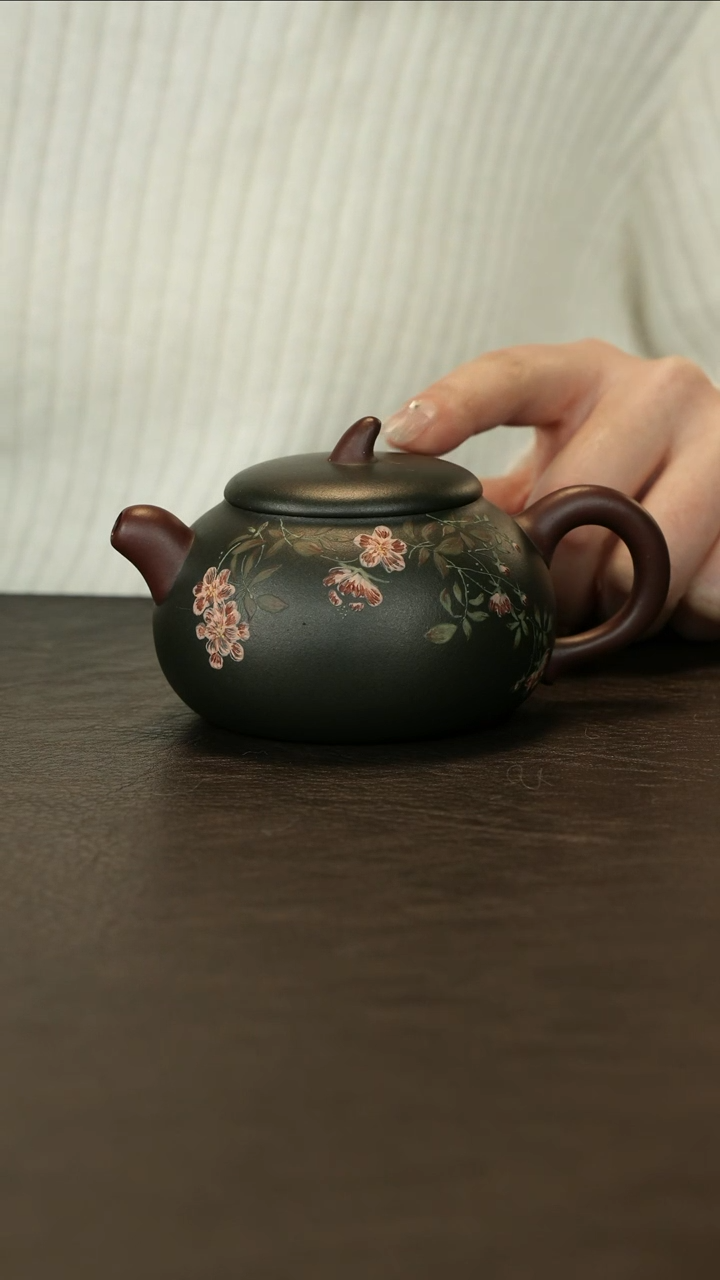 【闪购商品】紫砂茶壶直播福利马方远紫泥粉墨绿泥茄段壶