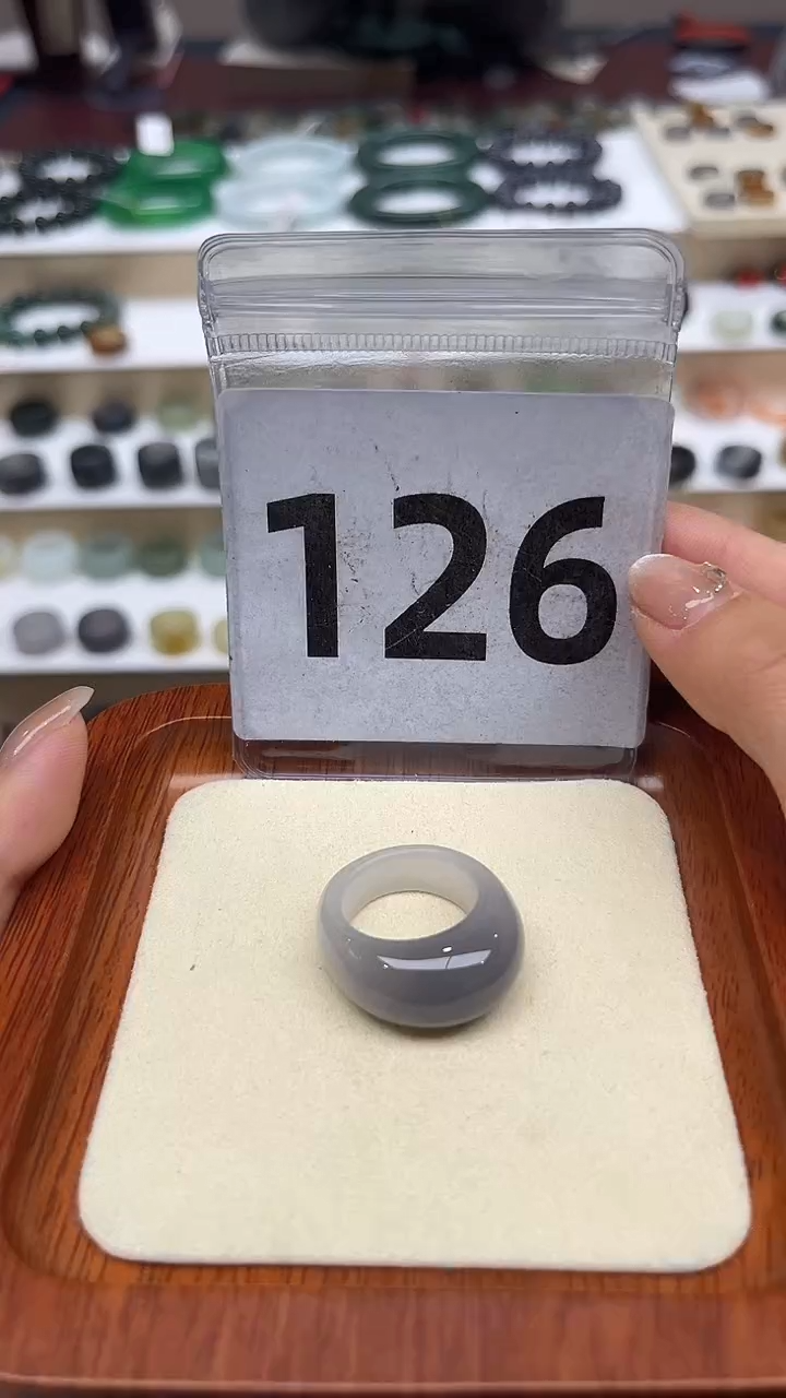 【闪购商品】和田玉戒指未镶嵌港码14号，内径17mm