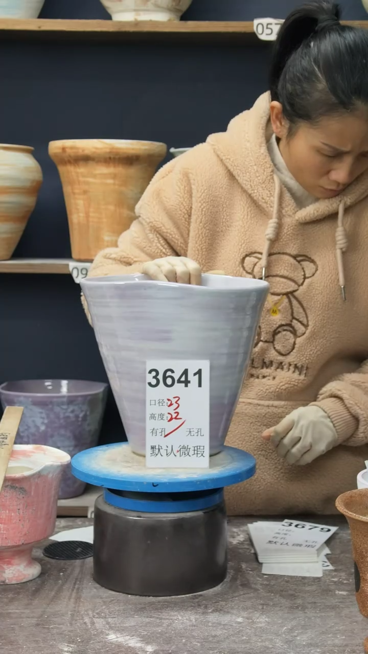 景德镇花盆默认微瑕3641
