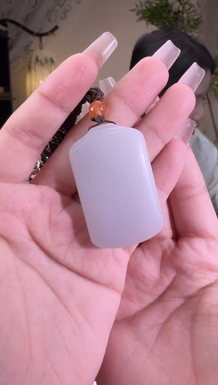 【闪购商品】和田玉未镶嵌颈饰无事牌