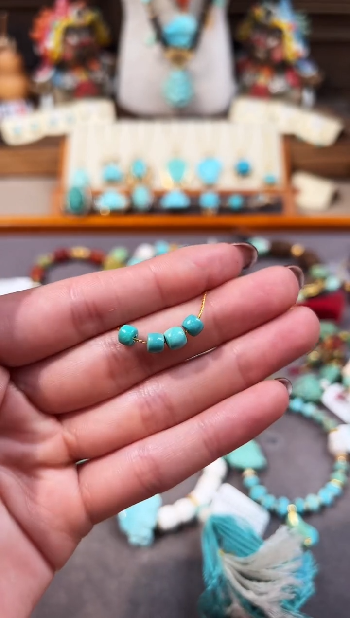 未镶嵌绿松石配饰直切隔珠