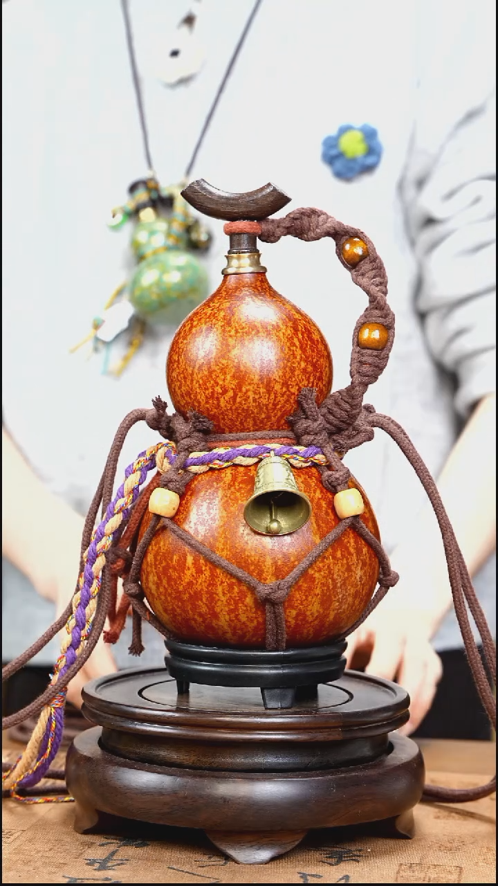 XC020网兜款大漆酒葫芦（现货现发）