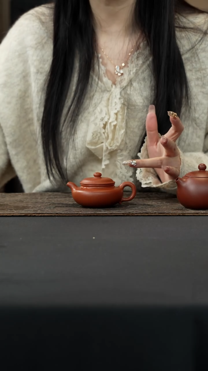 【闪购商品】紫砂茶壶仿古壶红降坡120cc