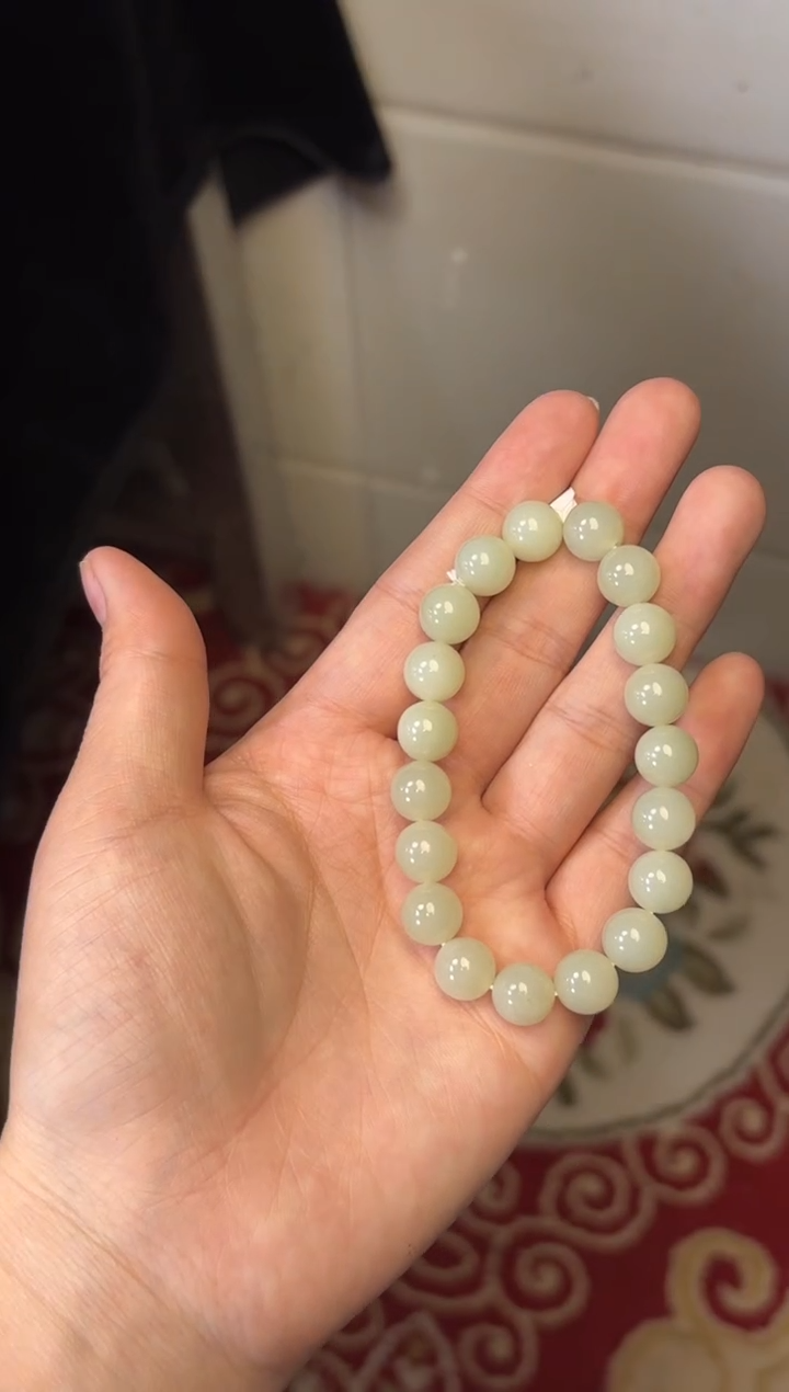 【闪购商品】和田玉手串未镶嵌若羌微色差迪克兰卡10
